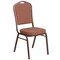 Flash Furniture 38&#x22; Brown Frame Hercules Crown Stacking Banquet Chair
